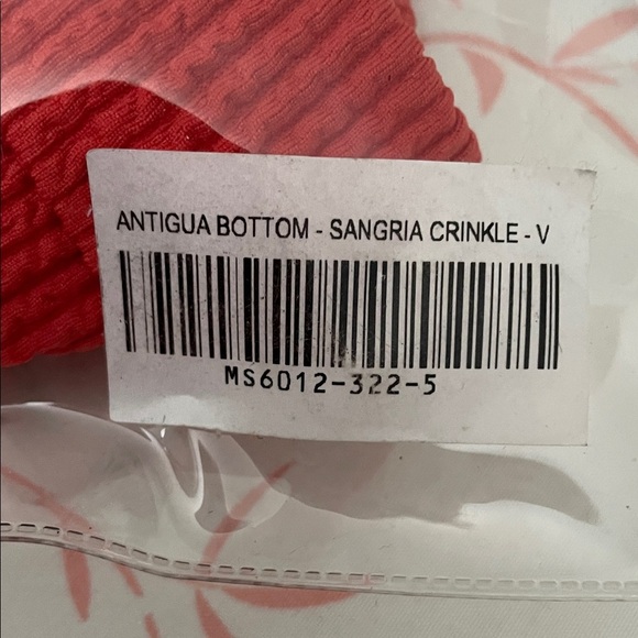 🎄Monday Swimwear Vibrant Red Bikini Bottom size 14 - Picture 8 of 10